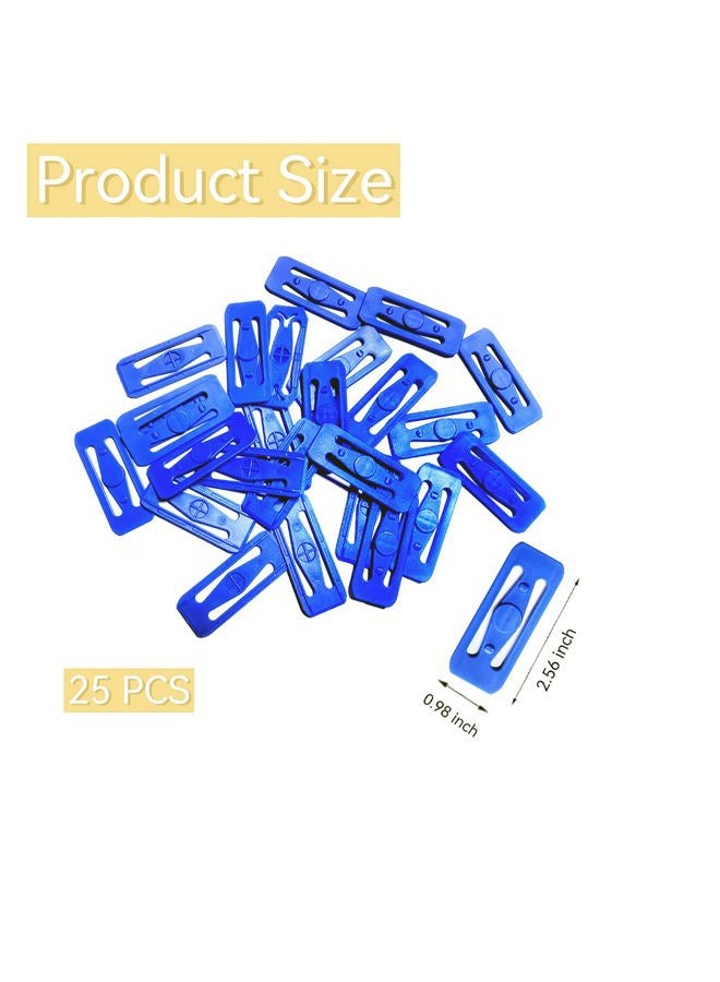K TOMOTO [25 Pack] K TOMOTO Racetrack Connectors Compatible with Hot Wheels | Blue Replacement Parts for Race Track Sets | Durable & Tight Fit | Birthday Gift for 5-12 Years Old - Image 5