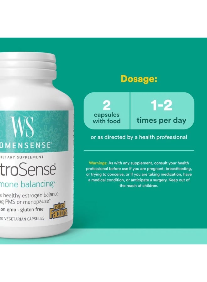 ناتشرال فاكتورز WomenSense، EstroSense، 120 كبسولة نباتية - Image 4