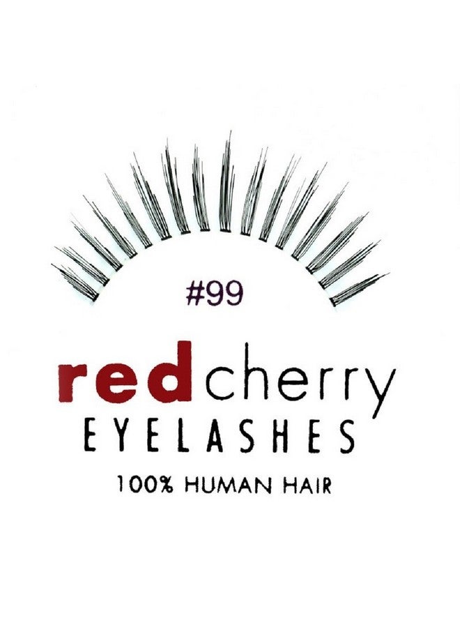 Red Cherry Eyelashes99 (6 Pc Pack) - Image 1