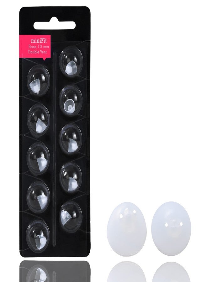 LA FEE Hearing Aid Domes for Oticon Minifit Bass 10mm Double Vent (3 Pack), Universal Domes for Oticon Hearing Aid Supplies - Image 4