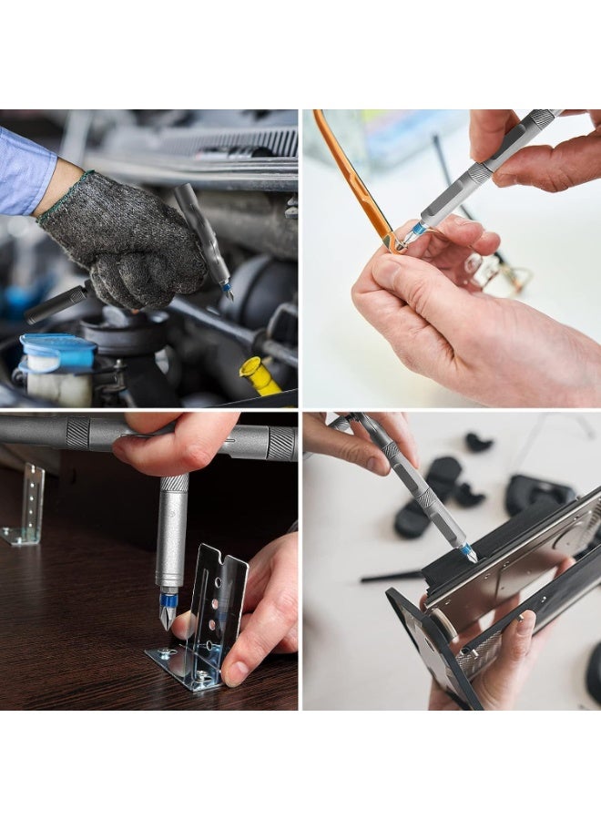 Soofam 24-in-1 Screwdriver Set with Magnetic S2 Precision Bits, Detachable Handle, Ideal for Watch, Electronics, PC, Laptop, and DIY Repairs - Image 5