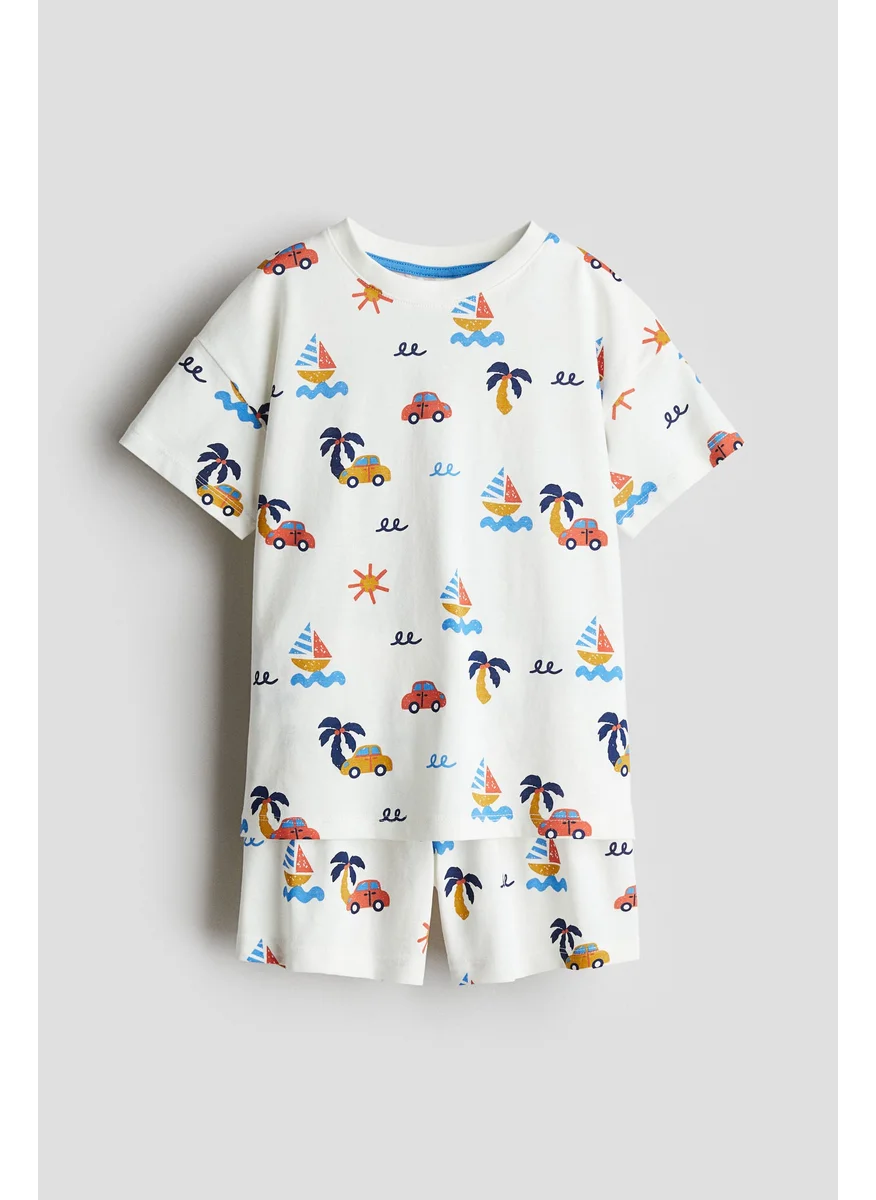 H&M Printed Jersey Pyjamas