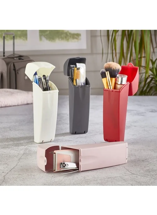 Hane216 Multi-Purpose Box with Lid Travel Pen Holder