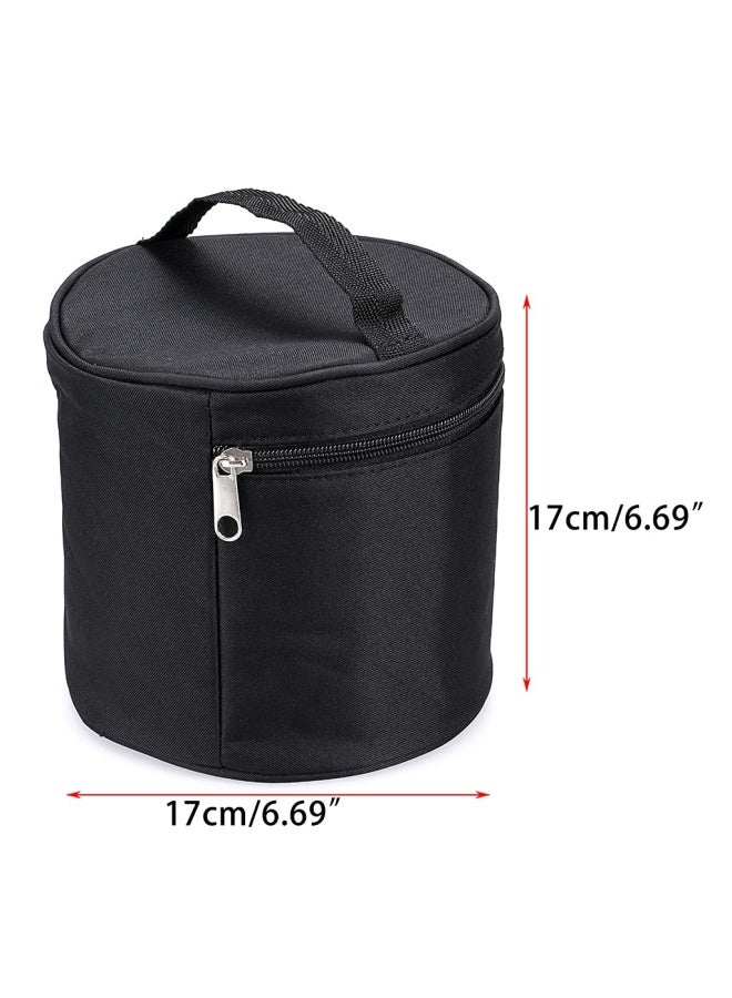 BTSKY Multifunction Marker Case Zippered Canvas Pen Bag Pencil Organizer Stationary Storage for 80 Markers Black NO Compartments Inside - Image 2