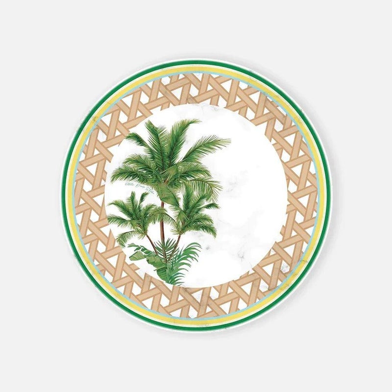 Hazeran Palm Marble Serving Plate