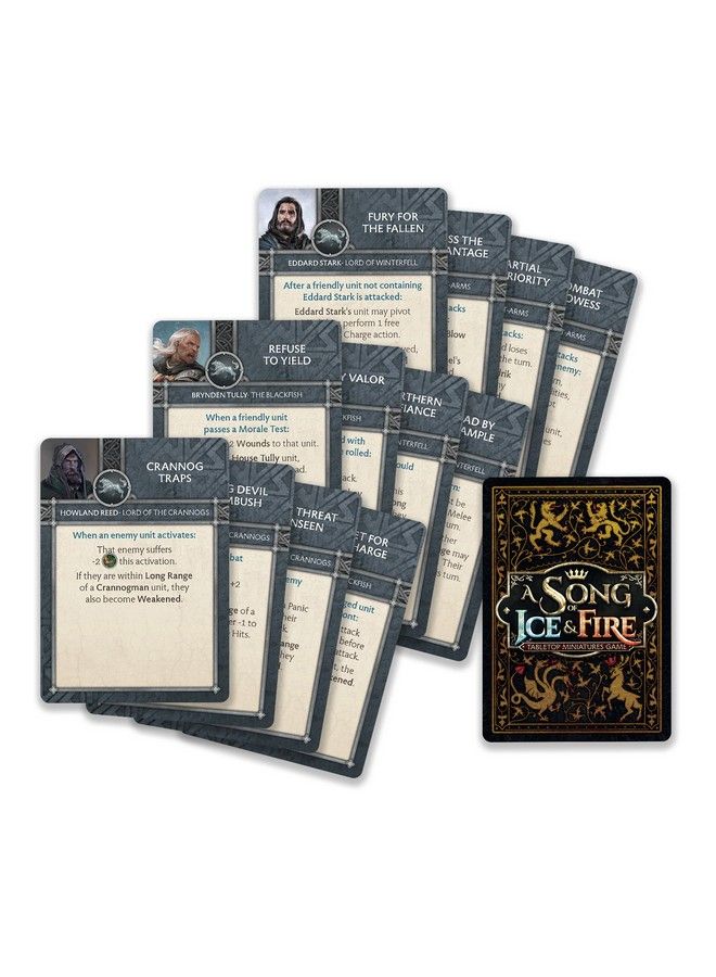 CMON لعبة مصغرات الطاولة لأغنية من الجليد والنار مجموعة أبطال ستارك I ; لعبة استراتيجية للمراهقين والبالغين ; الأعمار 14+ ; 2+ لاعبين ; متوسط وقت اللعب 45 60 دقيقة ; صنع بواسطة سي مون - Image 5