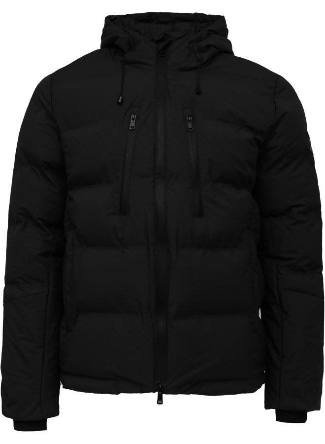 CEDRO Black Puffer Jacket for Men - Image 1