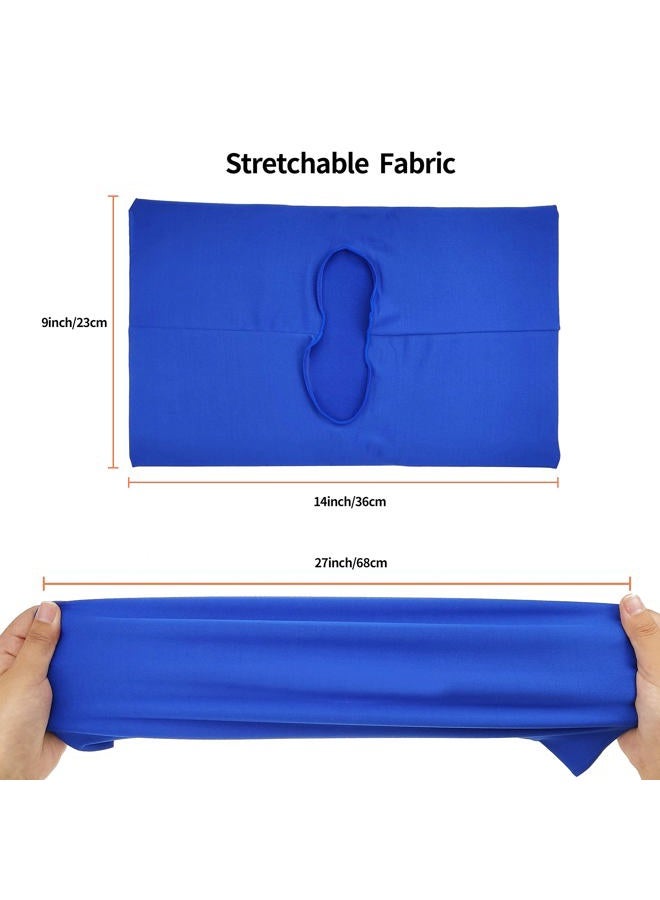 Anseal Dark Blue Stretchable Jumbo Book Covers, Washable Durable Reusable Book Protector fits Hardcover Textbooks up to 7.5" x 9.5" Office Supply with Free Sticker Labels (1 Pack, Dark Blue) - Image 5