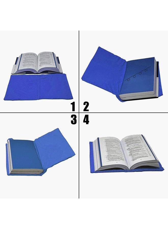 Anseal Dark Blue Stretchable Jumbo Book Covers, Washable Durable Reusable Book Protector fits Hardcover Textbooks up to 7.5" x 9.5" Office Supply with Free Sticker Labels (1 Pack, Dark Blue) - Image 4