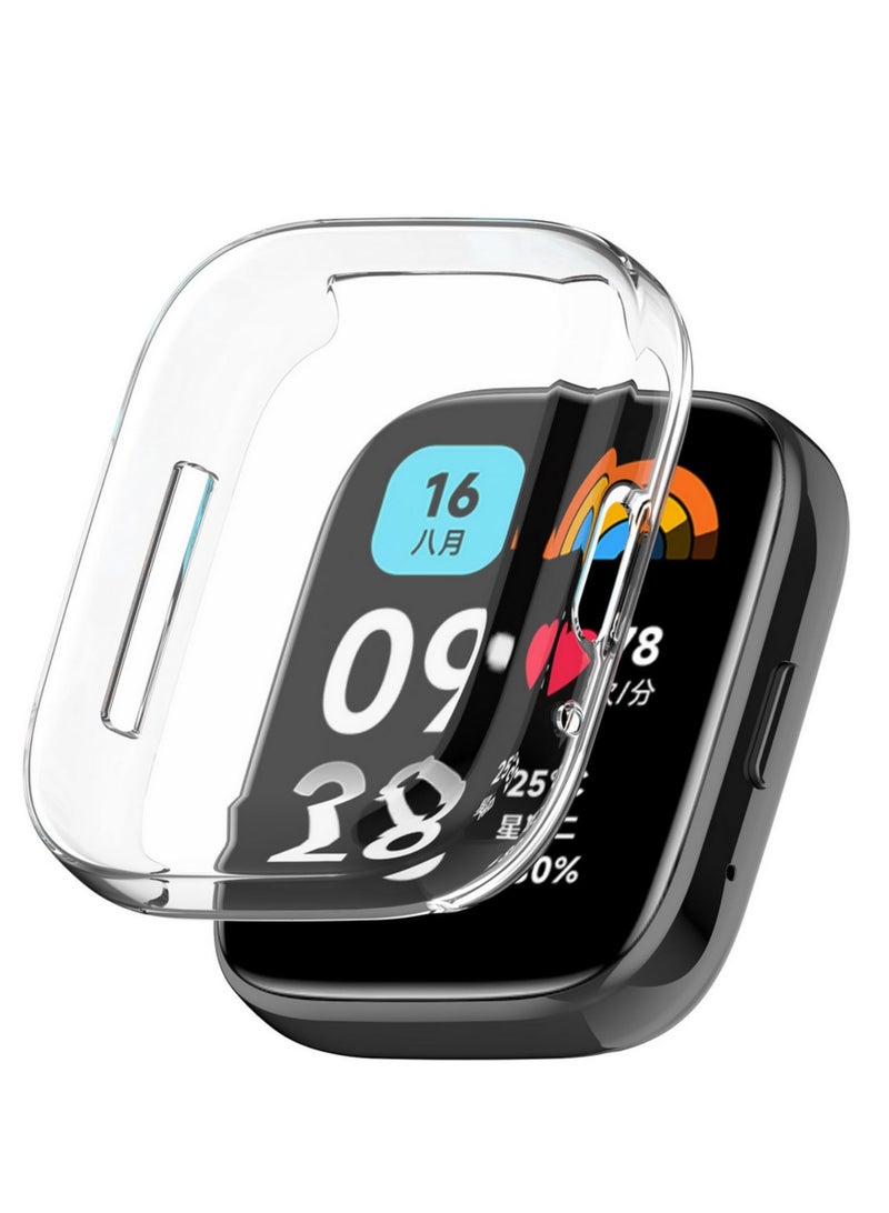 Shockproof Case Compatible with Xiaomi Redmi Watch 3 Lite Screen Protector Bumper ShellsProtect Cover Ultrasthin Scratched Resistant Housing (Clear)  - Image 1