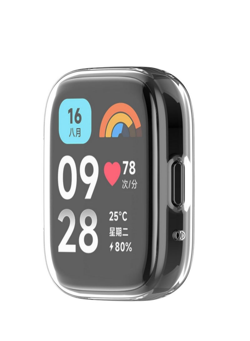 Shockproof Case Compatible with Xiaomi Redmi Watch 3 Lite Screen Protector Bumper ShellsProtect Cover Ultrasthin Scratched Resistant Housing (Clear)  - Image 2