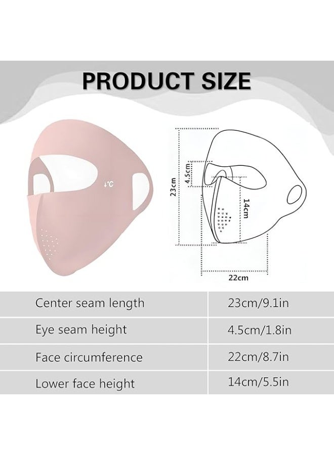 Summer Full Face Mask Sun Protection for Men and Women Outdoor Travel Face Mask Breathable Flexible Ice Feel - Image 2
