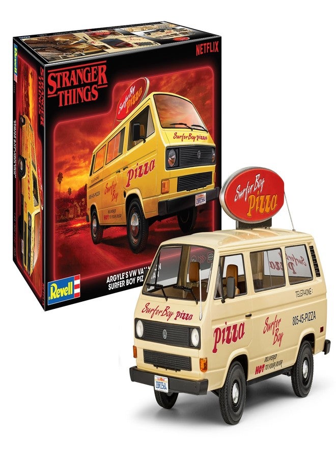 Revell 14559 Stranger Things VW T3 Surfer Boy Pizza Van 1:25 Scale 90-Piece Skill Level 3 Model Building Kit - Image 1