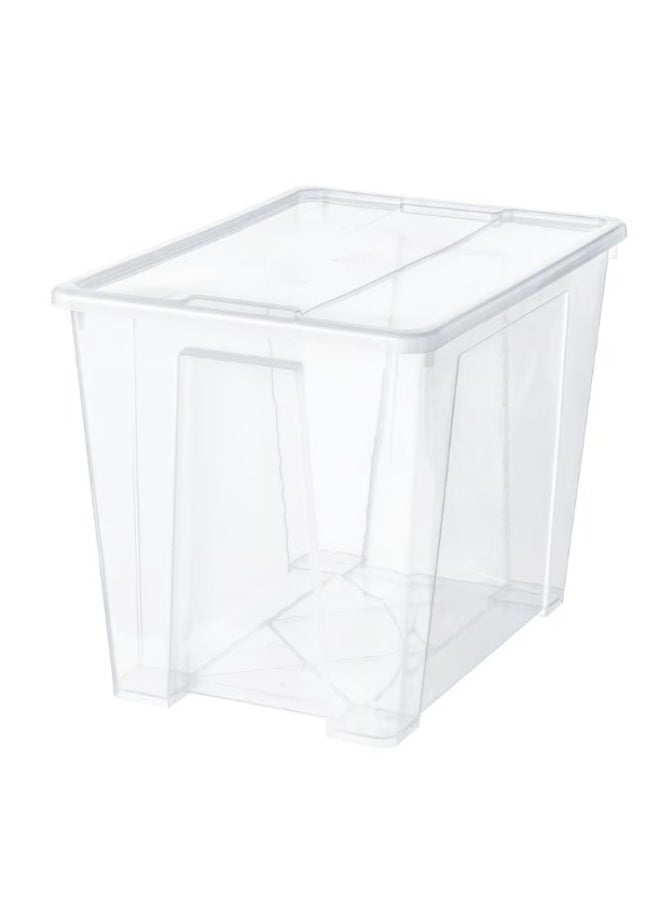 صندوق بغطاء، شفاف، 57×39×42 سم/65 لتر - Image 1