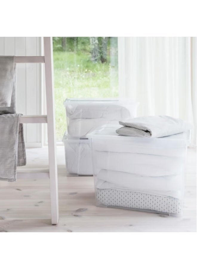 صندوق بغطاء، شفاف، 57×39×42 سم/65 لتر - Image 2