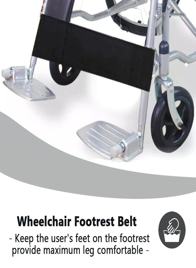 MESINURS Wheelchair Calf Strap - Soft Padded Leg Support Belt for Transport Chair & Footrest, Prevents Leg Sliding & Spasm for Elderly or Disabled(20" L) - Image 4