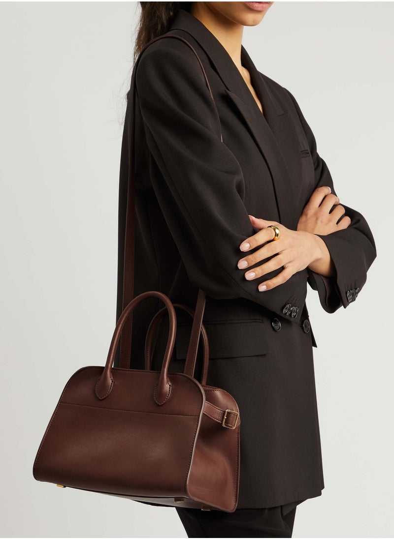 TR - The Row Margaux 10 Top-Handle Bag in Plain Leather - Image 1
