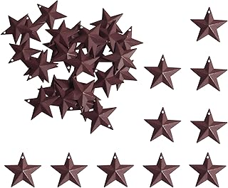 UB U/B UB Mini Country Barn Star with Hole.Metal Stars for Outside Texas Stars,Rustic Primitive Vintage Gifts WallDoor - Image 1