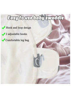 Mr. Penda 3 Pack Baby Swaddle Blanket, with Hat Breathable Cotton Swaddle Blanket, 0-3 Months New Born Baby Adjustable Swaddle Blanket, Wraps Easy Newborn Swaddle Sleep, Sacks for Boy Girl Nursery  - Image 4