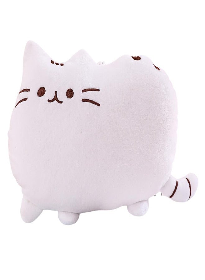 TechMax Solution Cute White Cat Kawaii Pillow Plush Toy - Image 1