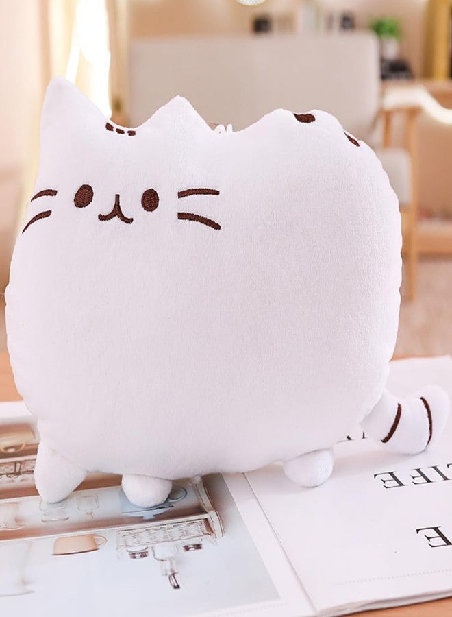 TechMax Solution Cute White Cat Kawaii Pillow Plush Toy - Image 2