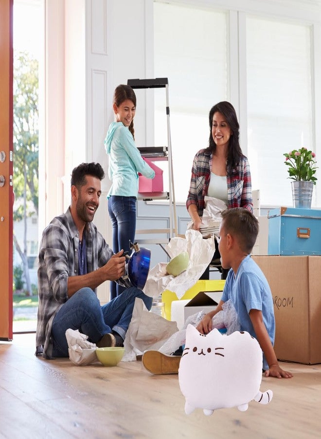 TechMax Solution Cute White Cat Kawaii Pillow Plush Toy - Image 5