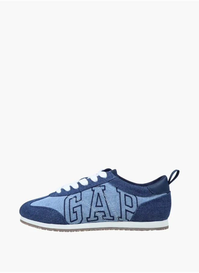 GAP Women's Logo Detail Sneakers with Lace-Up Closure - MIAMI