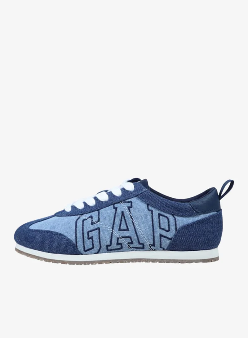 GAP Women's Logo Detail Sneakers with Lace-Up Closure - MIAMI