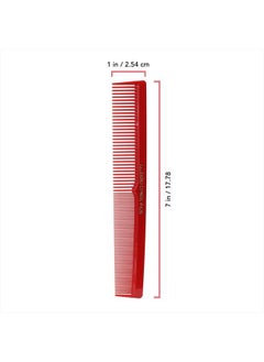 Allegro Combs 420 Hair combs Barber Comb Comb Set Hair Cutting Combs Pocket Comb Combs for Hair Stylist Styling Comb Black Red and white Combs 6 pk.  - Image 4