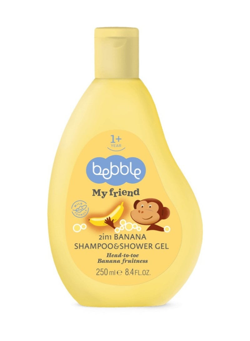 bebble Duo Set: 2In1 Banana Shampoo & Shower Gel + 2In1 Strawberry Shampoo & Shower Gel - Image 3