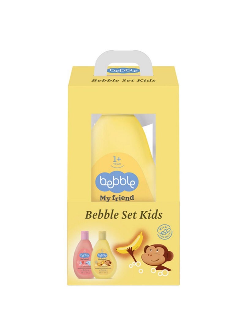 bebble Duo Set: 2In1 Banana Shampoo & Shower Gel + 2In1 Strawberry Shampoo & Shower Gel - Image 2