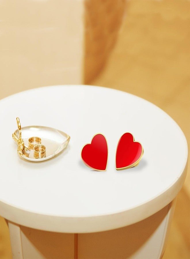 CARMELIT 15 Pcs Heart Pins Valentines Day Heart Brooches Fashion Collar Pins Love Brooch Pin for Women Red Button Pin Party Wedding Costume Accessory - Image 4
