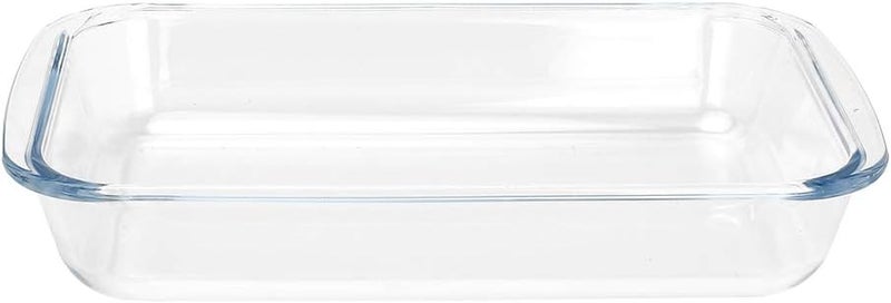 FOYO Basics Tempered Glass Baking Dish, 1.6 Quart Clear Oblong Dish Set, Casserole Dish Cooking Oven Bake - Image 1