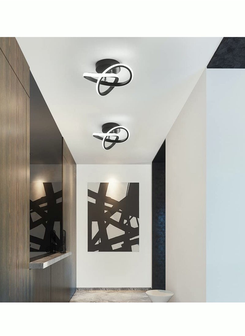MIXDE Modern LED Ceiling Light 22W Spiral Design Ceiling Lighting Fixtures 6000K Cool White Light Ceiling Lamps for Corridor Aisle Hallway Balcony Bedrooms Kitchen Office  - Image 3