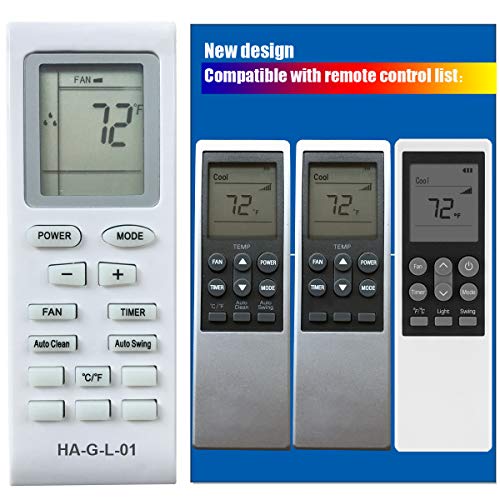 YING RAY HA-G-L-01 Replacement for LG Portable Air Conditioner Remote Control COV30332904 COV30332907 COV30332902 for Model LP1213GXR LP1214GXR LP1215GXR LP1218GXR LP1414GXR LP1415GXR LP2525GXR LP1111WXR - Image 1