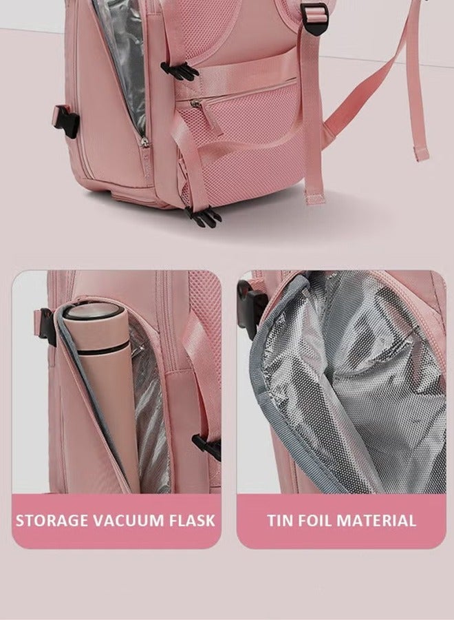 كان واي حقيبة ظهر سفر للرجال والنساء تعتبر حقيبة يمكن اصطحابها في الطائرة مع منفذ USB للشحن وجزء مستقل للأحذية تصلح للسفر والجامعة تستخدم كحقيبة يومية عارضة لرحلات النهاية الأسبوع والأعمال ورحلات التسلق - Image 5