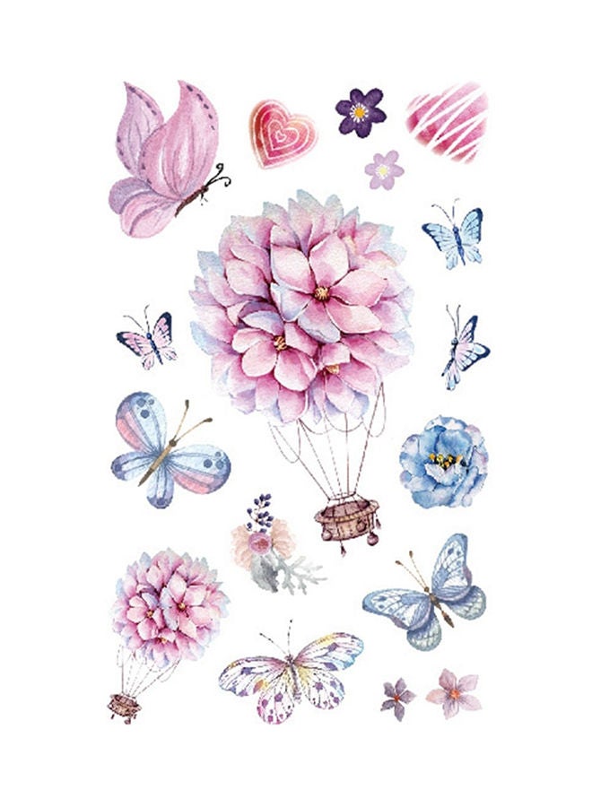 NIBEMINENT 9-Piece Cartoon Lovely Design Temporary Tattoo Sticker Set - Image 2