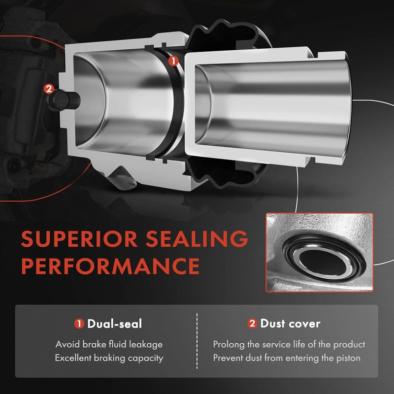 A-Premium Disc Brake Caliper Assembly for Toyota 4Runner & Lexus GX460 (2010-2015) - Front Left Driver Side - Image 4