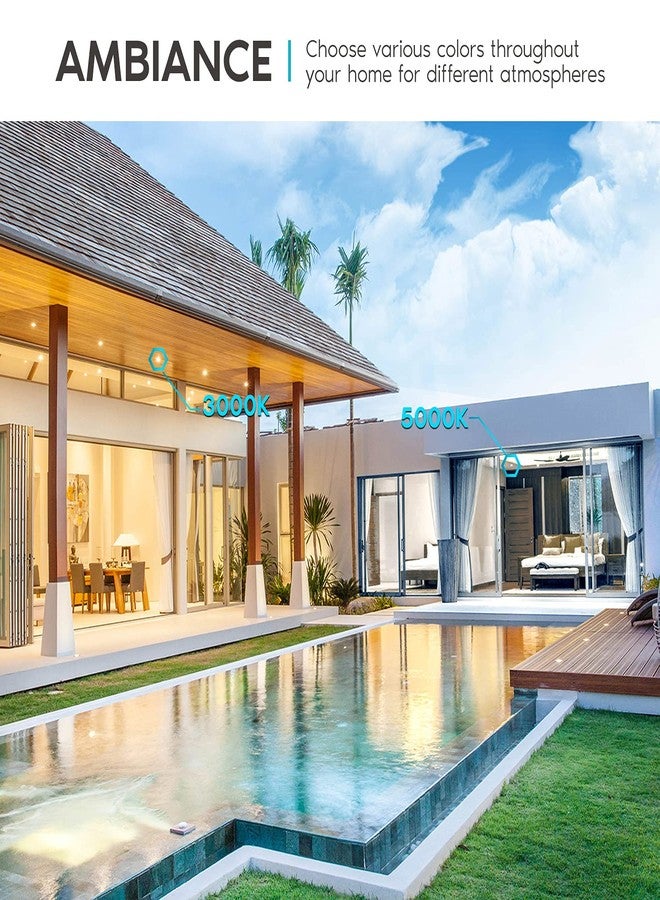 LUXRITE إضاءة لوكسرايت LED غائرة مقاس 4 بوصات مع صندوق توصيل، 15 واط، 1200 لومن، 3 خيارات ألوان من 3000 كلفن إلى 5000 كلفن، إضاءة LED غائرة، بقعة ضوء ضيقة بزاوية 36 درجة، قابلة للتعتيم، مؤشر تجسيد اللون 90، معتمدة من IC، مقاومة للرطوبة - Image 4
