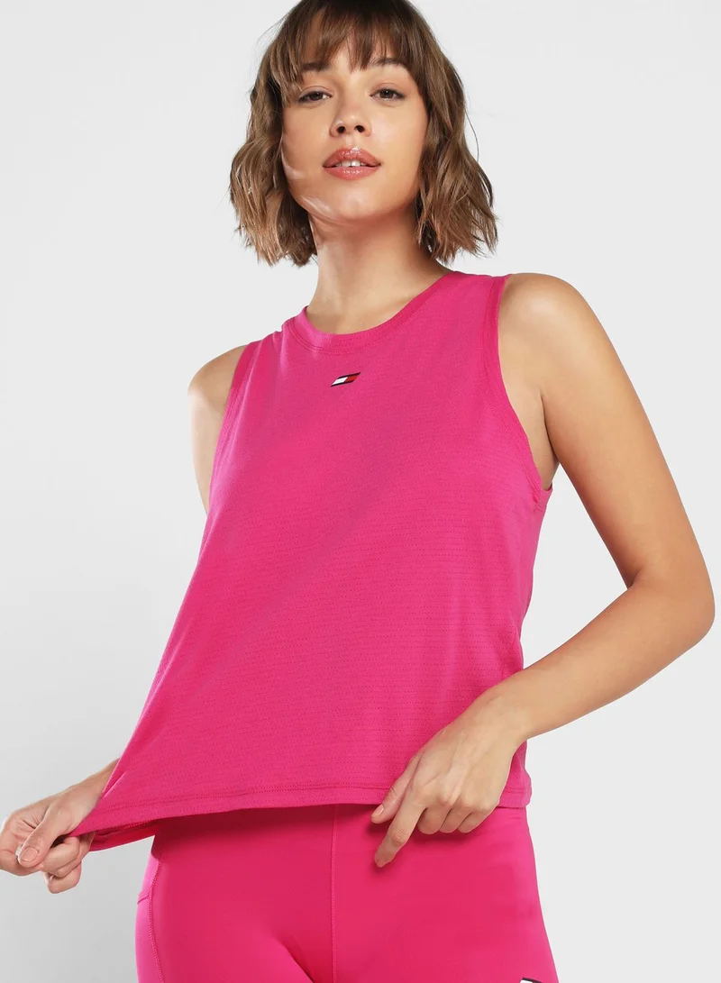 TOMMY HILFIGER Performance Mesh Racer Tank