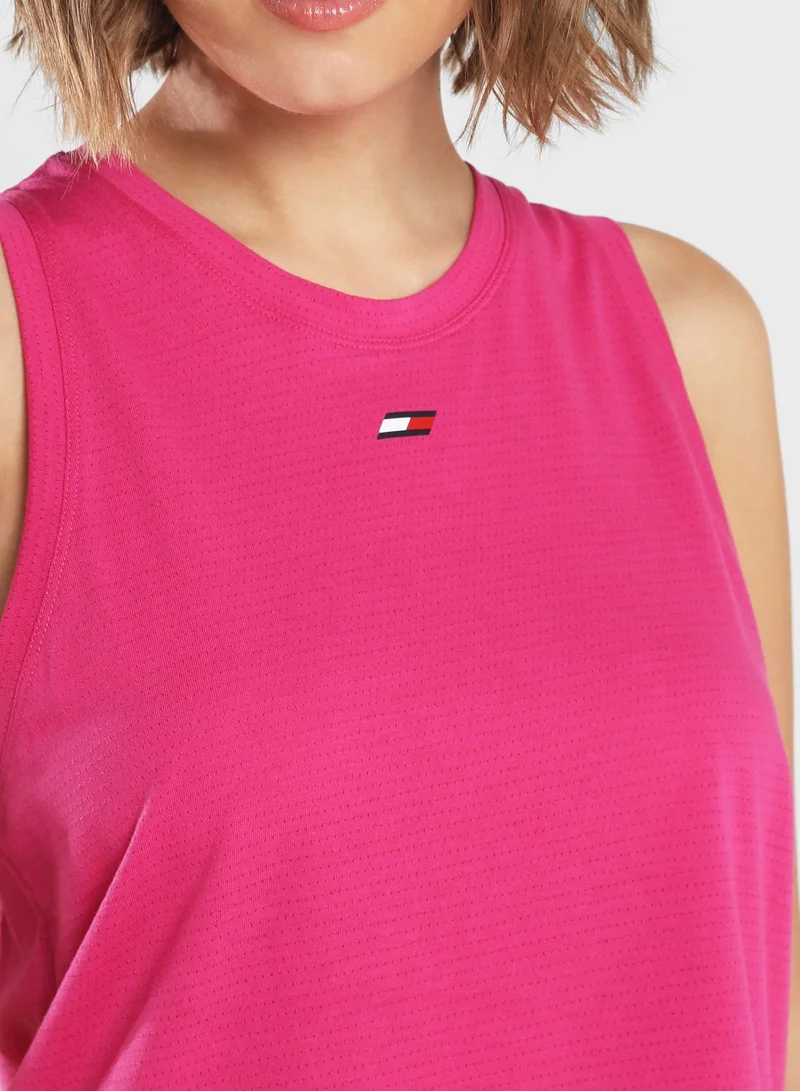 TOMMY HILFIGER Performance Mesh Racer Tank