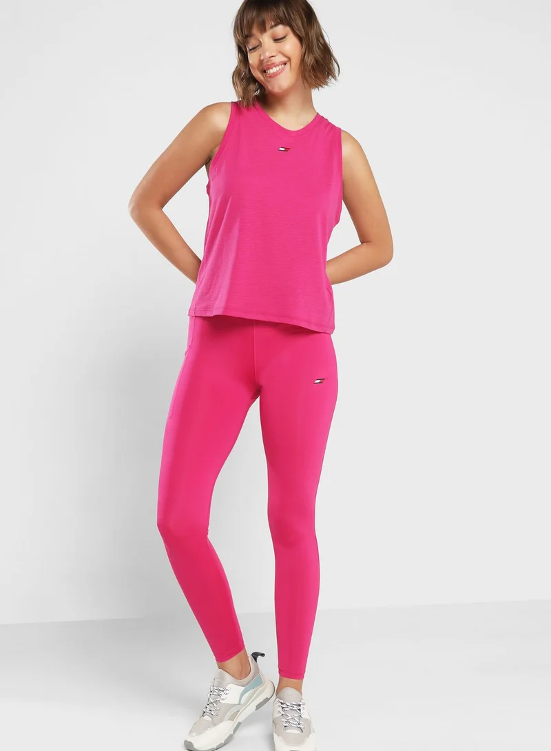 TOMMY HILFIGER Performance Mesh Racer Tank