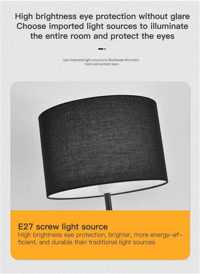 Glanfen - Two In One LED Coat Rack Floor Lamp Modern Cloak Stand Vertical Standing Lamp Bedside Sofa Side Standing Light Three Color Dimming - Image 1