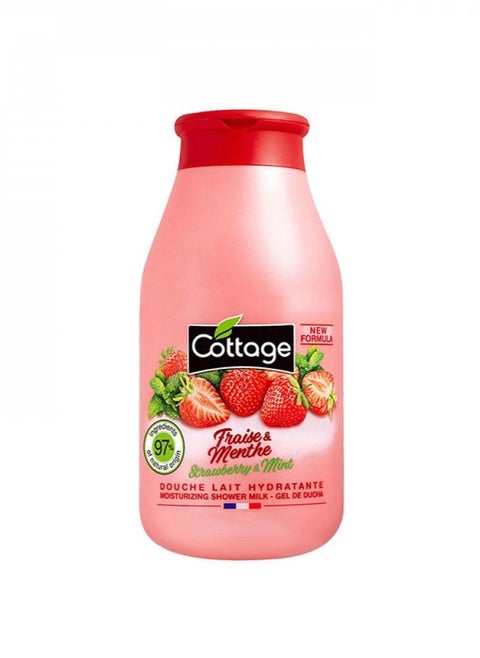 Cottage Moisturizing Shower Milk Strawberry & Mint 250ml