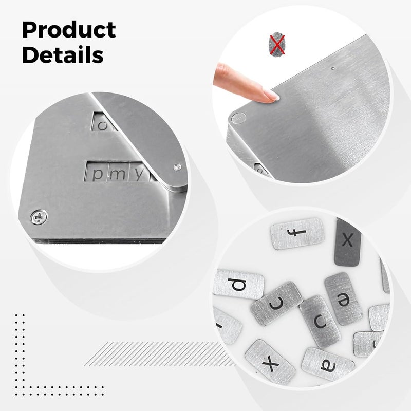 Stainless Steel Crypto Seed Storage Wallet, Password Manager Card for Cryptocurrency Backup, Brushed Metal with Anti-Fingerprint, Compact Mechanical Device - Image 3
