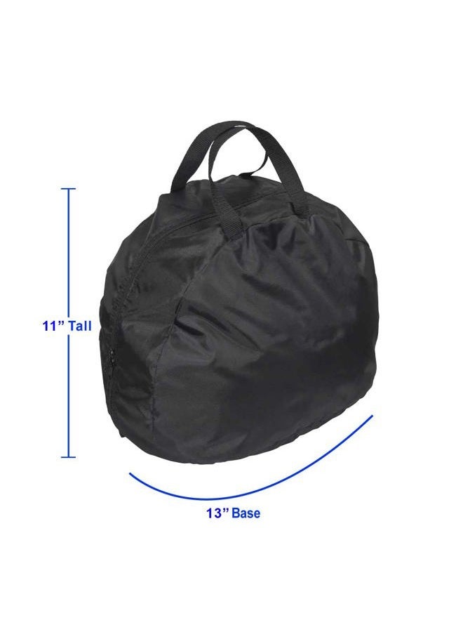 Raider BCS-8B Deluxe Black Nylon Durable Motorcycle MX Helmet Bag Medium - Image 4