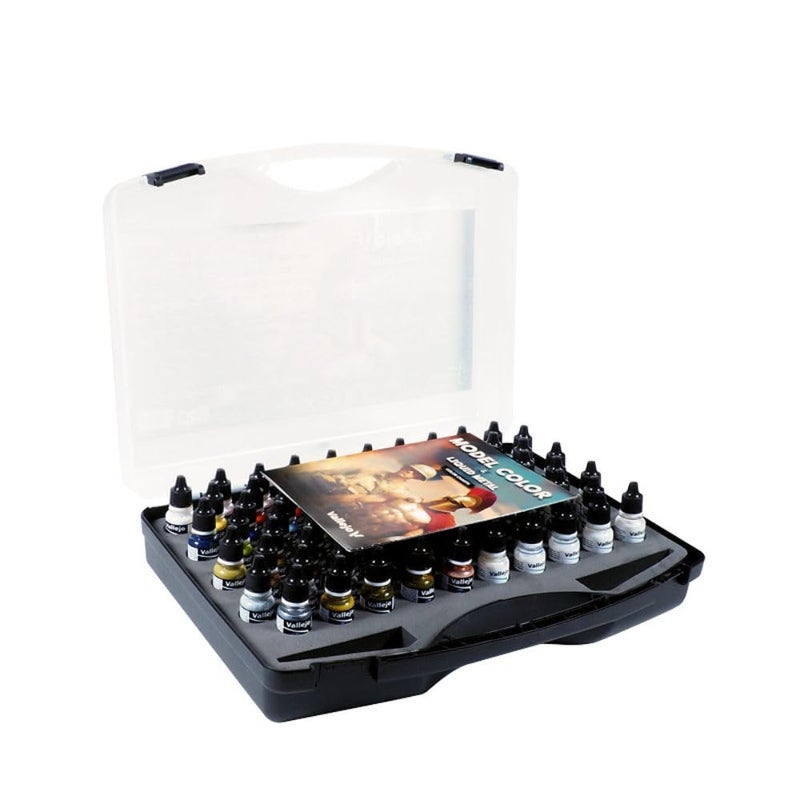Vallejo - Basic Case | Model Color Range | Modeling Acrylic Paints | 80 Bottles x 18 ml (0.60 fl.oz.) - Image 2