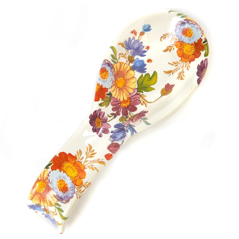 حامل ملعقة مكنزي تشايلدز من المينا لحفظ الملاعق وأدوات المطبخ لسطح الموقد - سوق الزهور البيضاء