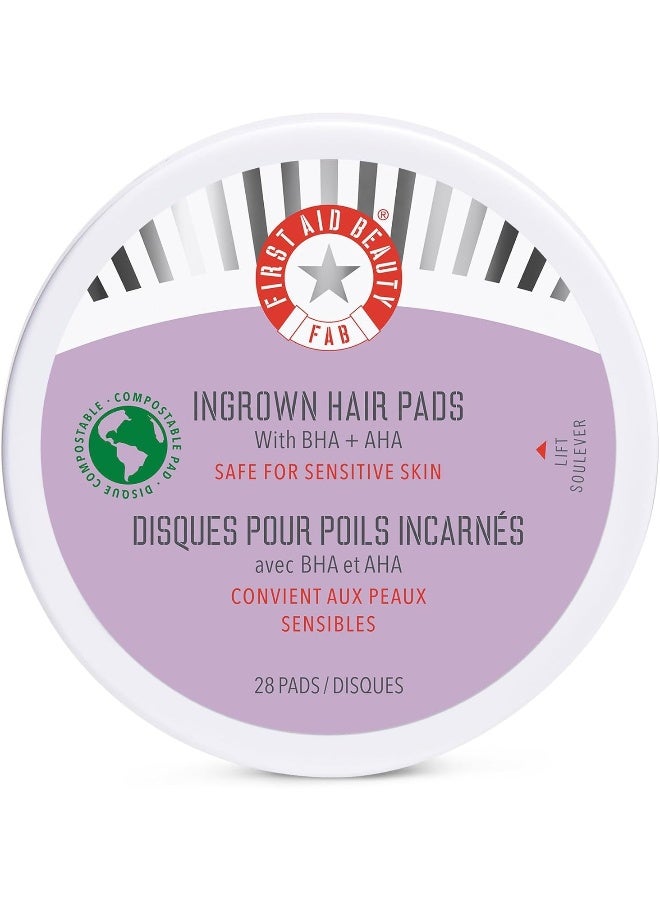First Aid Beauty Ingrown Hair Pads with BHA & AHA - Image 1