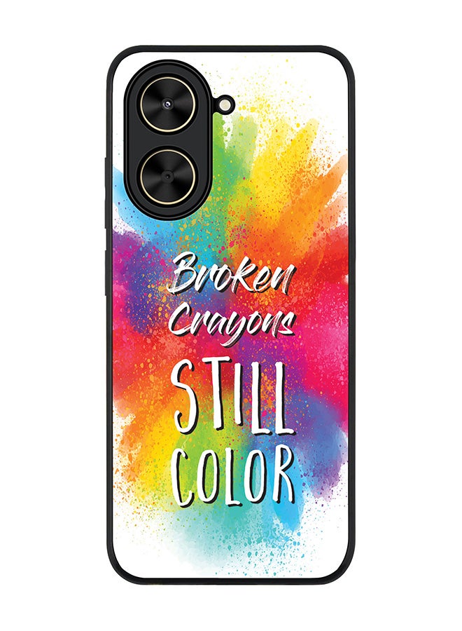 Stylizedd For Xiaomi Poco C71 / Redmi A5 4G Case,Slim fit Camera Protection, Shockproof Thin Phone cover  -  Broken Colors